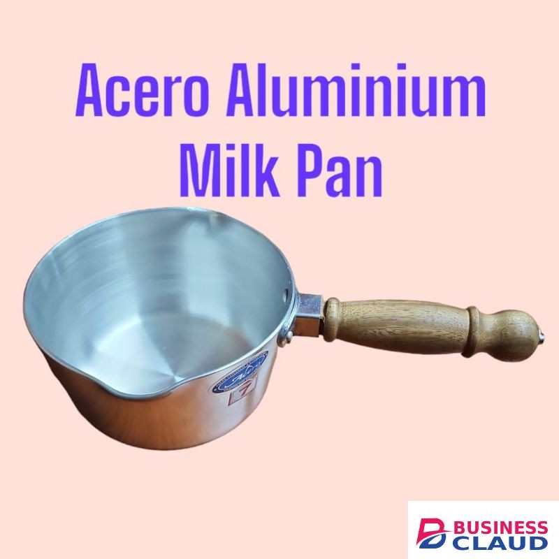 Wood Handle Aluminium Milk Pan 2l