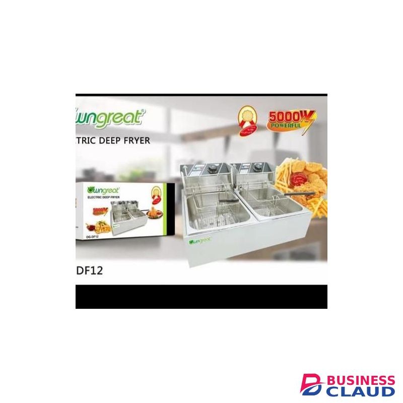 WNGREAT Electric Double Commercial Deep Fryer 5000W,6L+6L