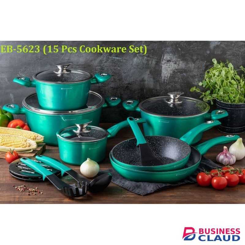 EDENBERG Marble Cookware Set,15pcs