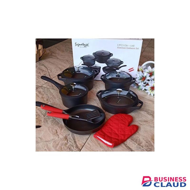 Signature 12pcs Die Cast Cookware Set.