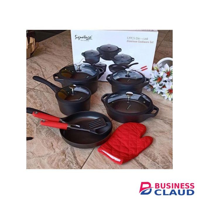 Signature 12pcs Die Cast Cookware Set.