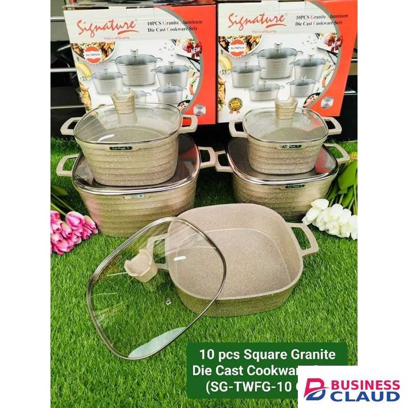 10pcs Square Granite cookware