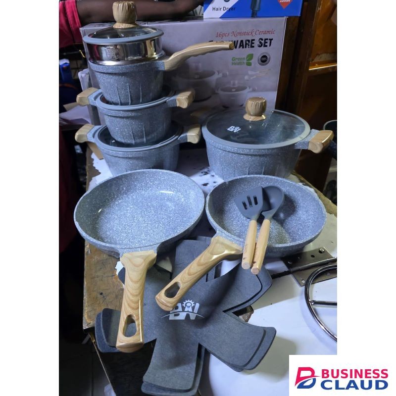 16 pieces bowen(BW) granite cookware set