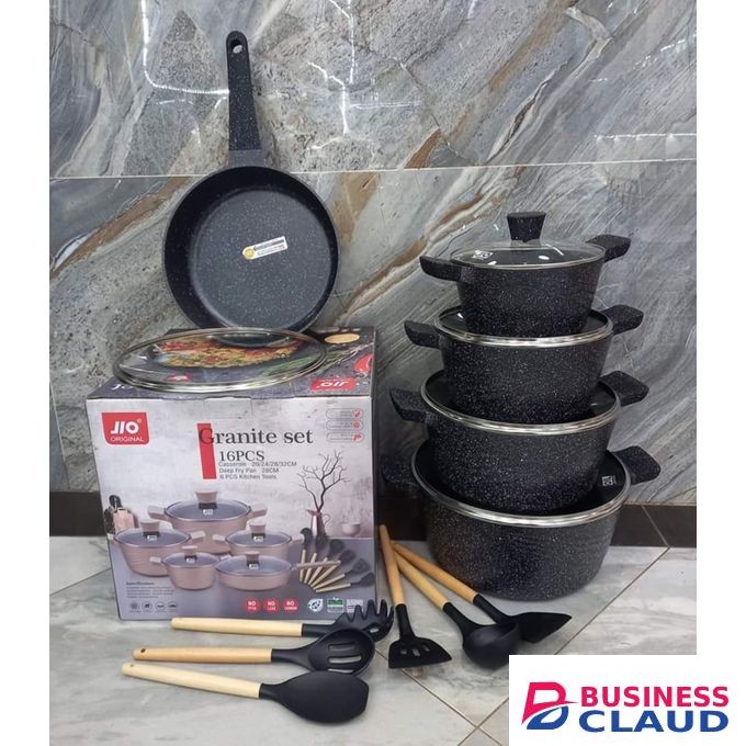 16pcs granite cookware