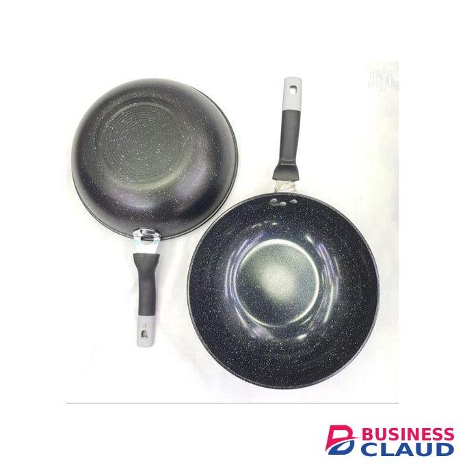 Granite Heavy Deep Fryingpan & Pancake -32cm