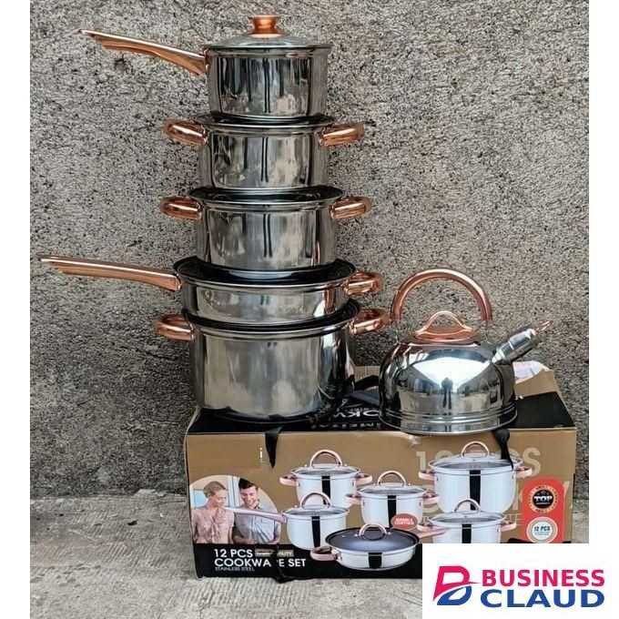 Yimeitai 12pc Stainless Steel Yimattel Cookware Set