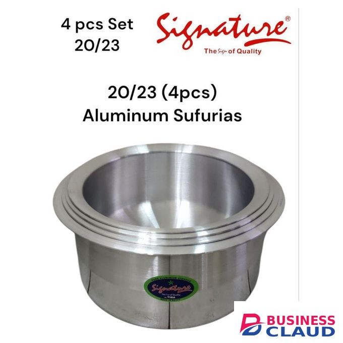Signature 4PCs Set Durable 20/23 Aluminium Sufurias Cookware Set