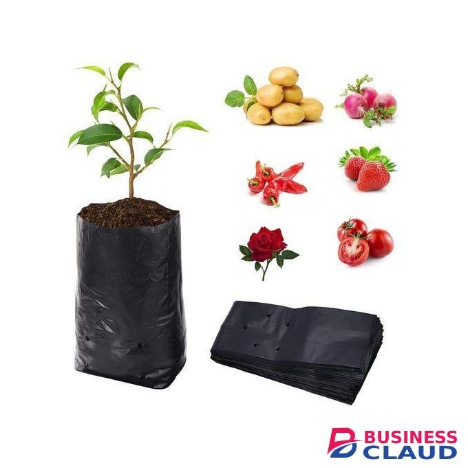 Eco-Friendly Biodegradable & Compostable Plastic Nursery Planting Seedling Bags- 100pcs
