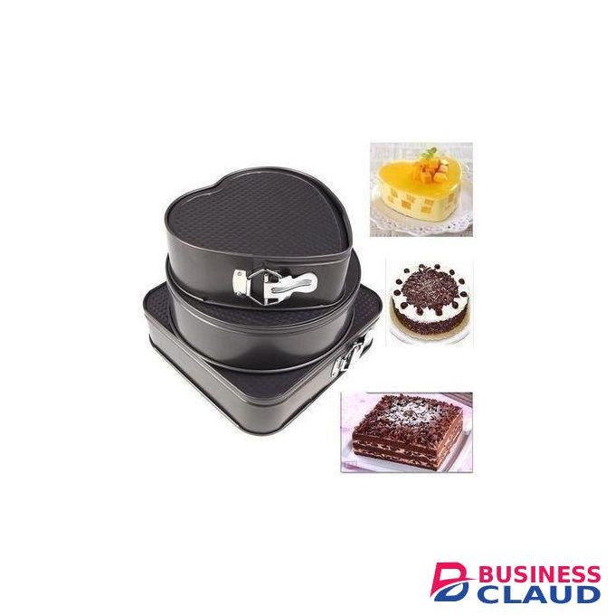 3 PCS SHAPE CAKE MOULD