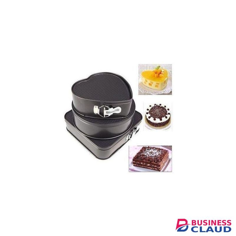 3 PCS SHAPE CAKE MOULD