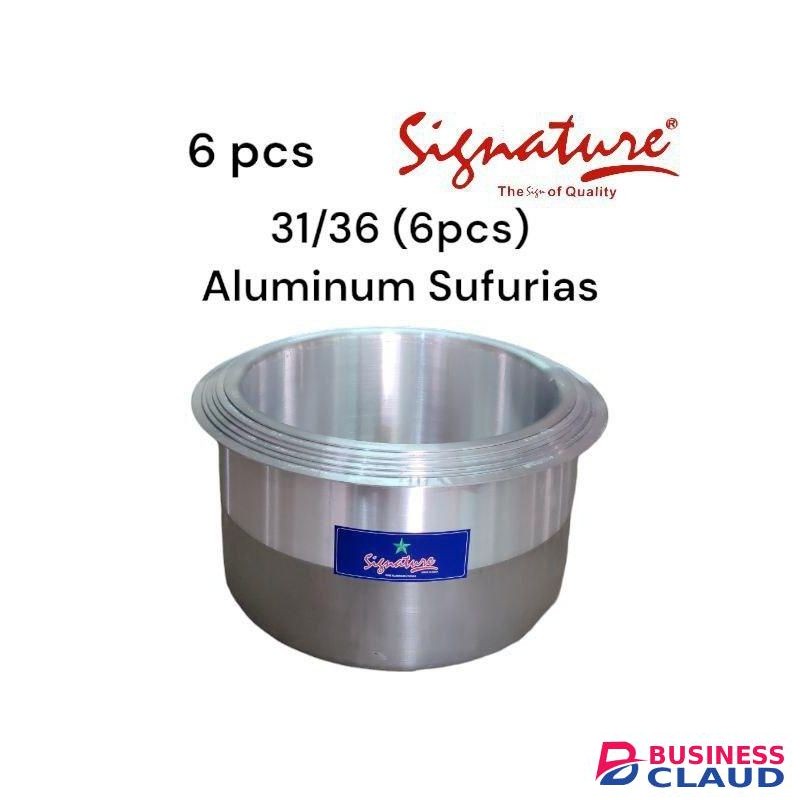 Signature 6pcs From Size 31 To 36 Premier Range Of Aluminium Cooking Pots Set Bigger Sizes Stainless Steel Sufurias