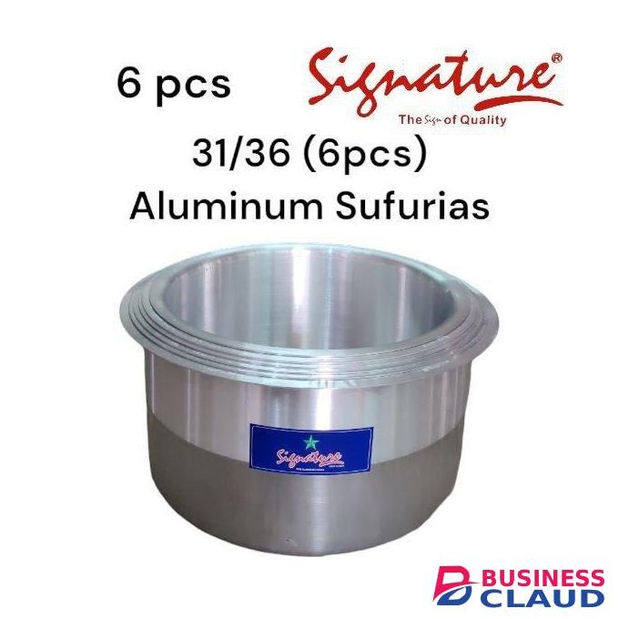 Signature 6pcs From Size 31 To 36 Premier Range Of Aluminium Cooking Pots Set Bigger Sizes Stainless Steel Sufurias
