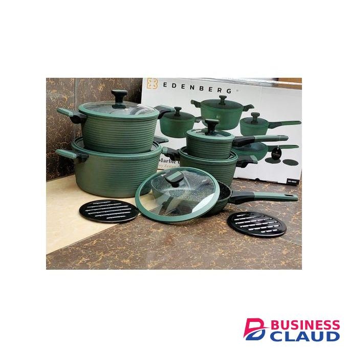 12pc Granite Nonstick Cookware Set Heavy