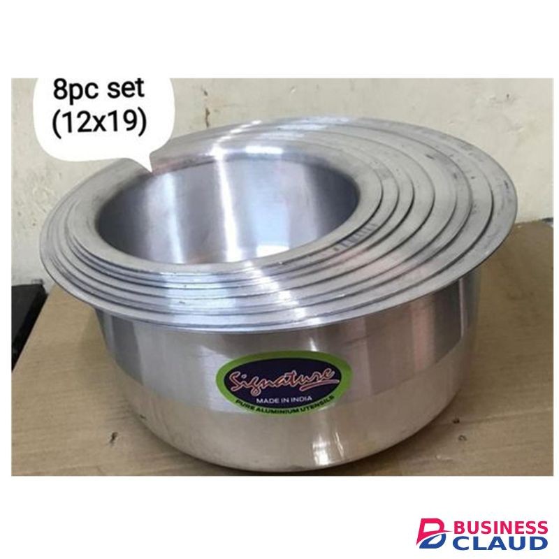 Signature 8 Pcs Heavy Duty Aluminium Sufuria No 12-19