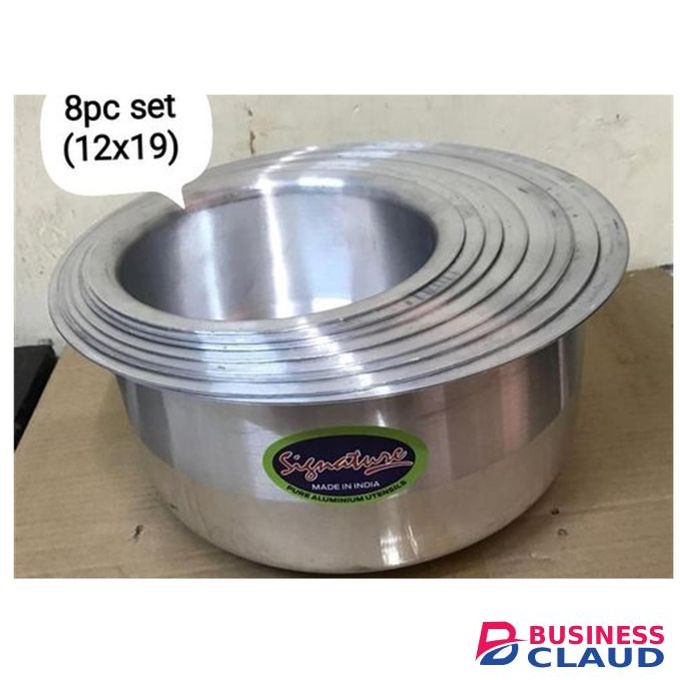 Signature 8 Pcs Heavy Duty Aluminium Sufuria No 12-19