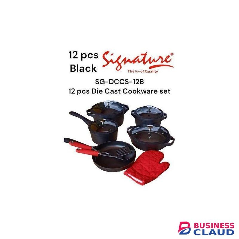 Signature Heavy Duty Nonstick Cookware Pot Set/Sufuria Set