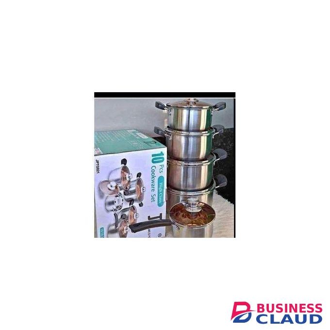 10PC James Pot Stainless Cookware Set