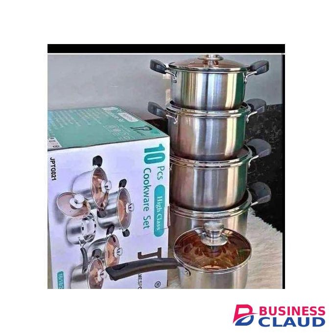 10 Pcs James Pot Stainless Steel Cookware