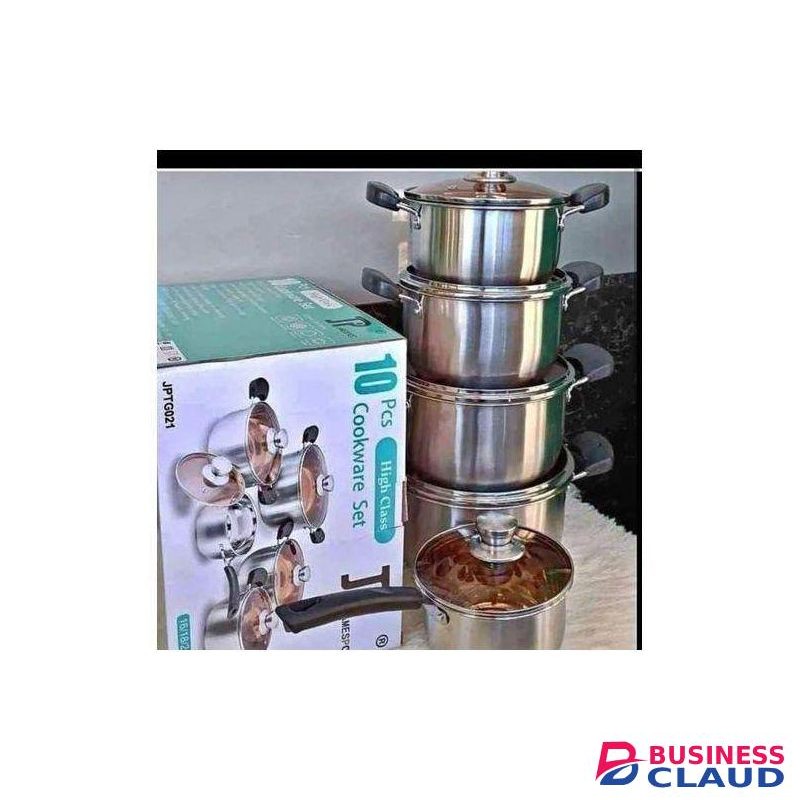 10 Pcs James Pot Stainless Steel Cookware