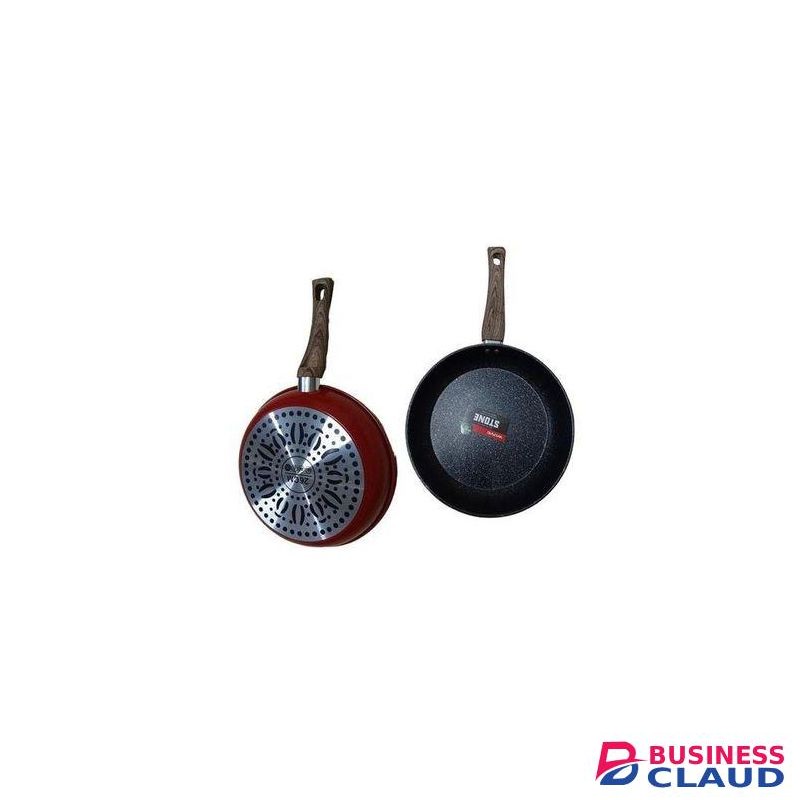 Stone Pan With Wooden Handle,Non-Stick