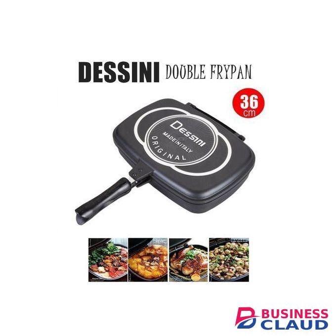 Share this product Dessini Double Sided Made In Italy Grill Pan 36cm - Black