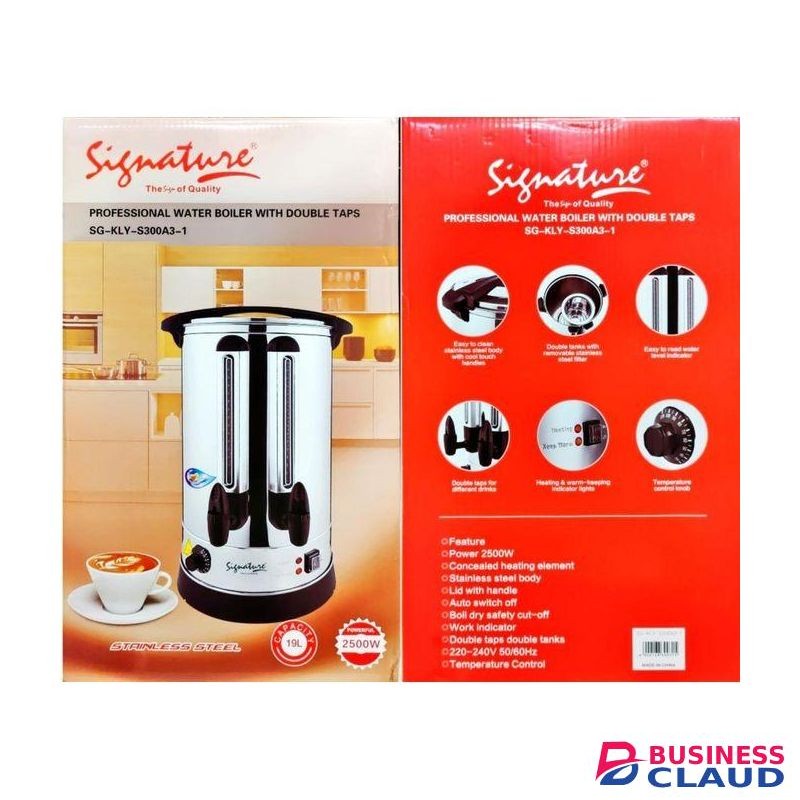 SIGNATURE DOUBLE TAPS PROFESSIONAL BOILER 19 LTR