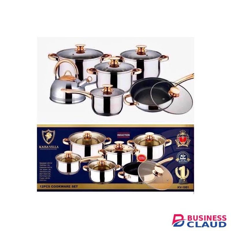 12pcs Kaisavilla Stainless Steel Cookware Set