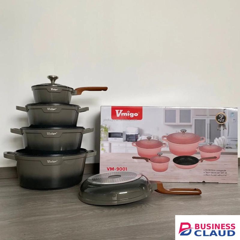 10-piece nonstick cookware set