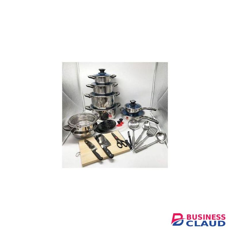 Marwa Heavy Duty 30 PCS Stainless Steel Induction Cookware Set Cooking Pots/sufuria