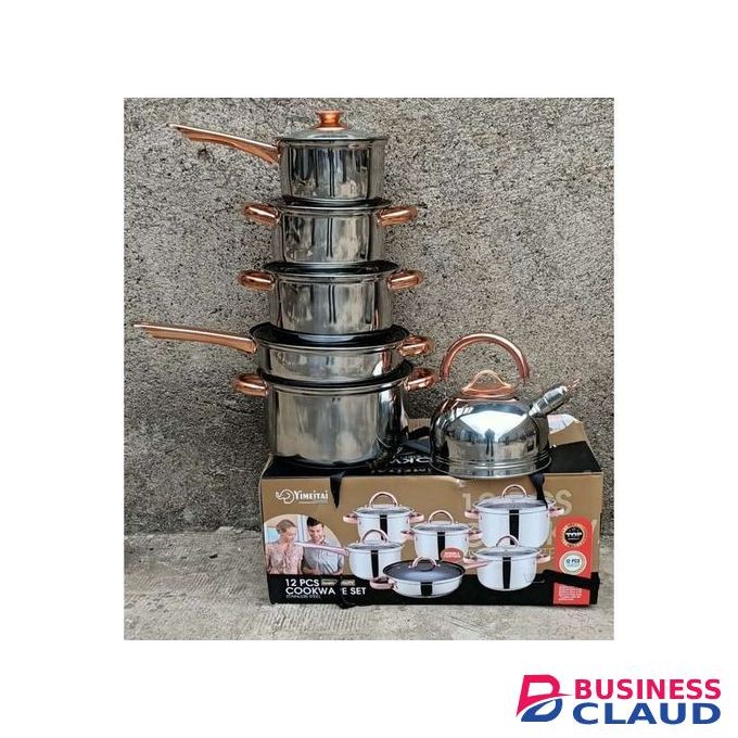 Yimeitai Stainless Nonstick 12pc Cookware Set.