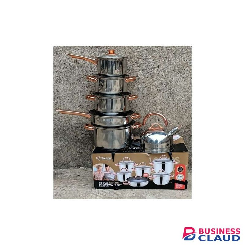 Yimeitai Stainless Nonstick 12pc Cookware Set.