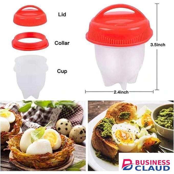 Hot Sale Hard Boiled Eggs Without The Shell, 6PCS/Set Egg Poachers Cooker Silicone Non-stick Egg Boiler Cookers,Silicone Boiled Steamer Eggies, BPA Free