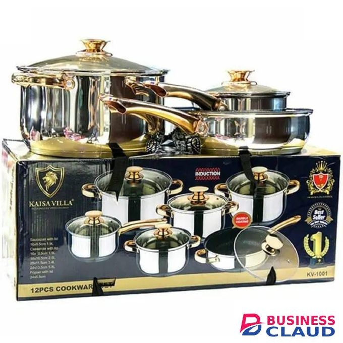 12 PCs kaisavilla Stainless Cookware Set- Good Quality Highly Recommended