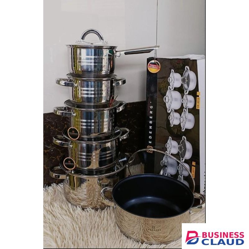 12PC Stainless Steel Eldeberg Cookware set