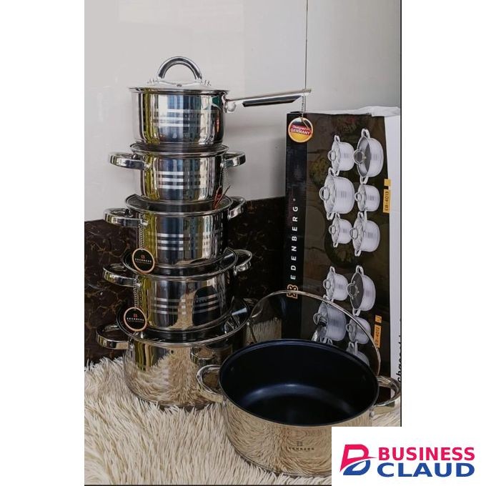 12PC Stainless Steel Eldeberg Cookware set