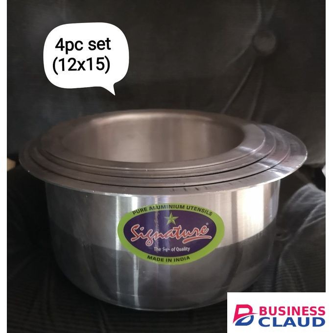 Signature 4PCS Heaviest Duty Cooking Sufurias.