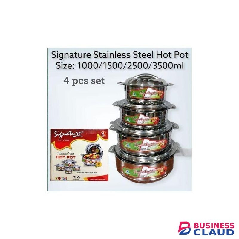 Signature 4pcs Stainless Steel Hotpots