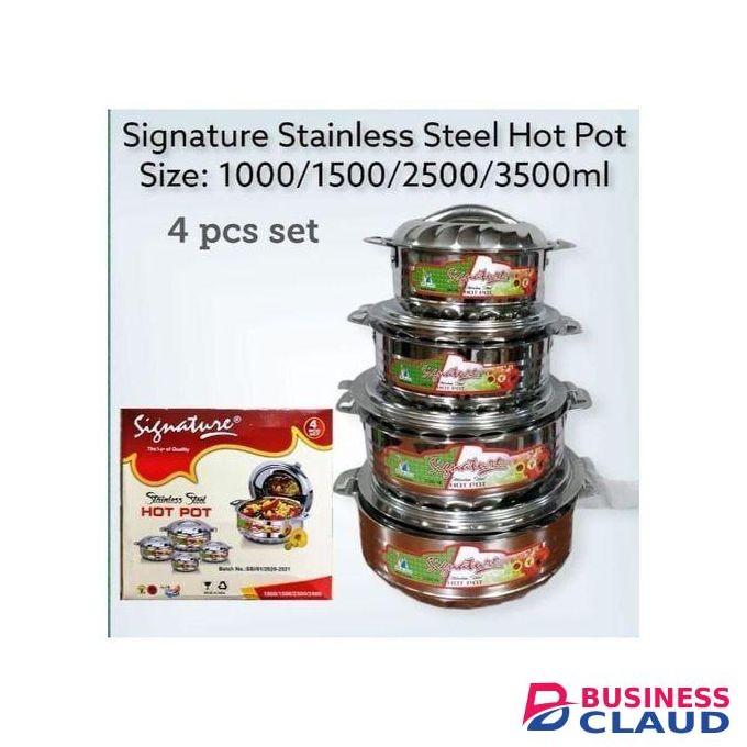 Signature 4pcs Stainless Steel Hotpots