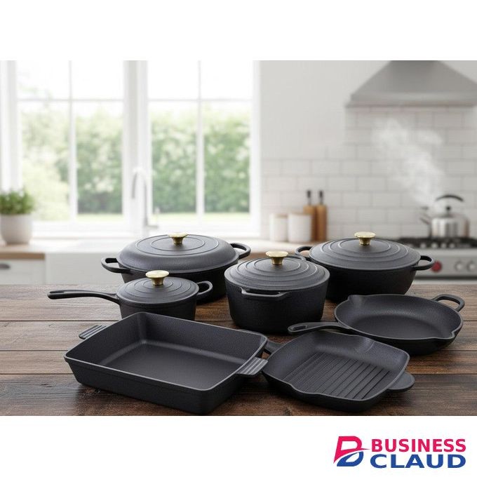 11Pcs Raw Cast Iron Set