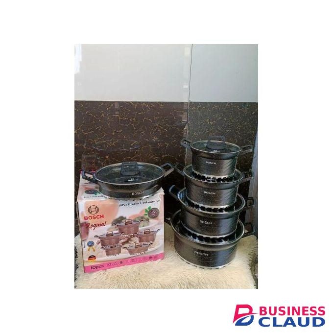 10 Pieces Heavy Non-Stick Cooking Pot Sufuria Set