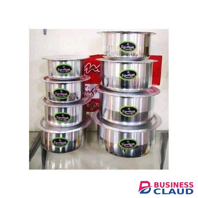 Signature 8 PCS Heavy Alluminium Sufurias Cookware Set