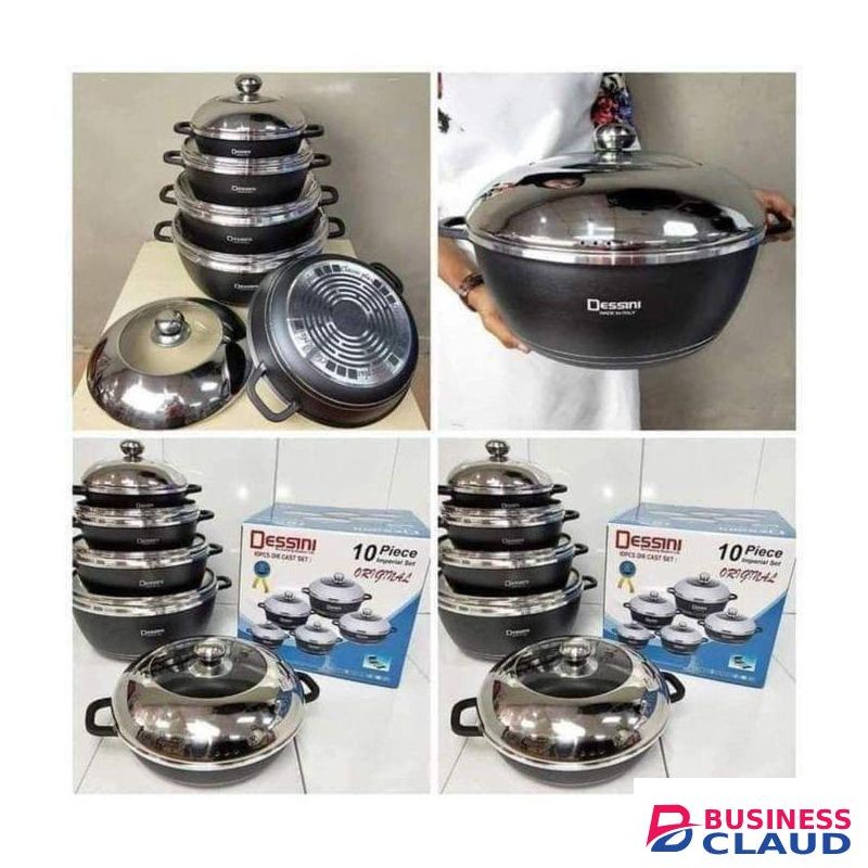 10 Pieces Non Stick Long Lasting Cookware Set