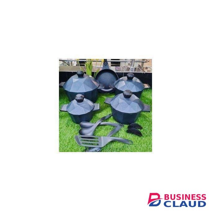 15 pcs Diamond Die Cast nonstick Cookware Sets