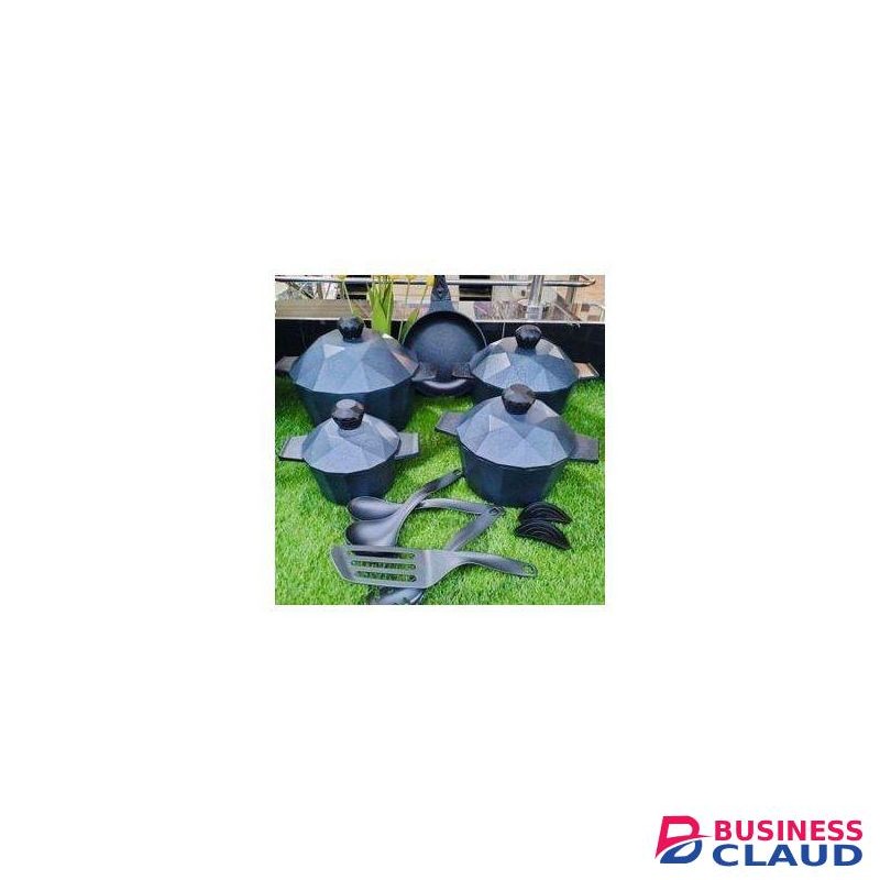 15 pcs Diamond Die Cast nonstick Cookware Sets