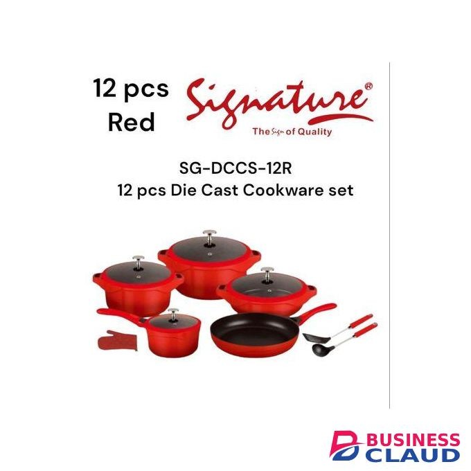 12 PCS Granite Die Casting Non-stick Cookware Set.