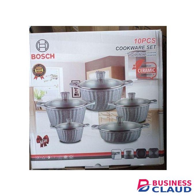10pcs German Granite Nonstick, Heavy Duty, Cooking Pots