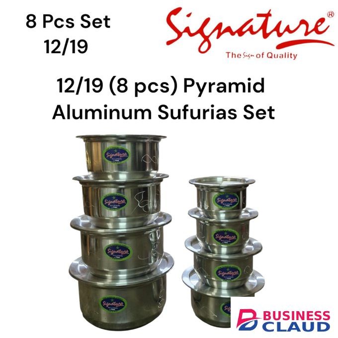 Signature 8-Piece Aluminum Sufurias Set