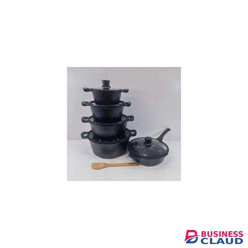 11Pcs Cookware Set With Silicone Lid