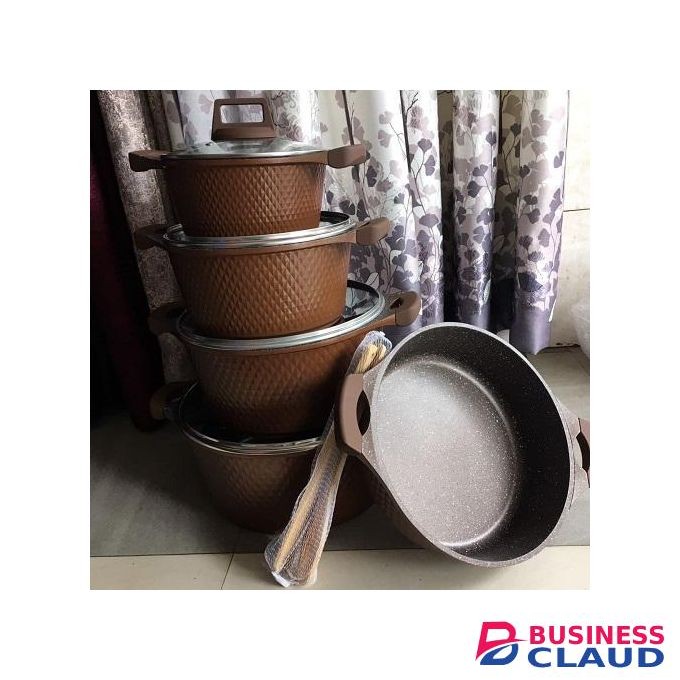 12pcs Marble Coated Non Stick Cookware Set