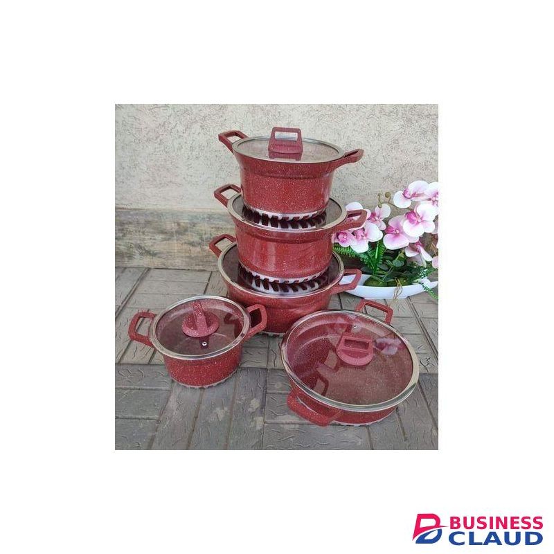 HK 10pc Granite Cookware Set